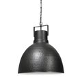 Homeroots 22 x 19 x 19 in. Hammered Gray Metal Pendant Hanging Light 392832